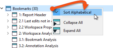 Turning off Sort Alphabetical